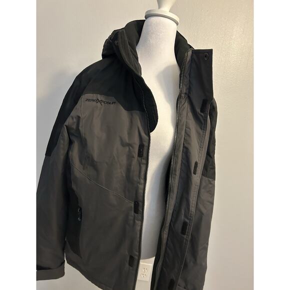 Mens S Jacket Winter Parka Insulated Water Resistant Hooded Mid weight BLK $120 - Picture 6 of 14